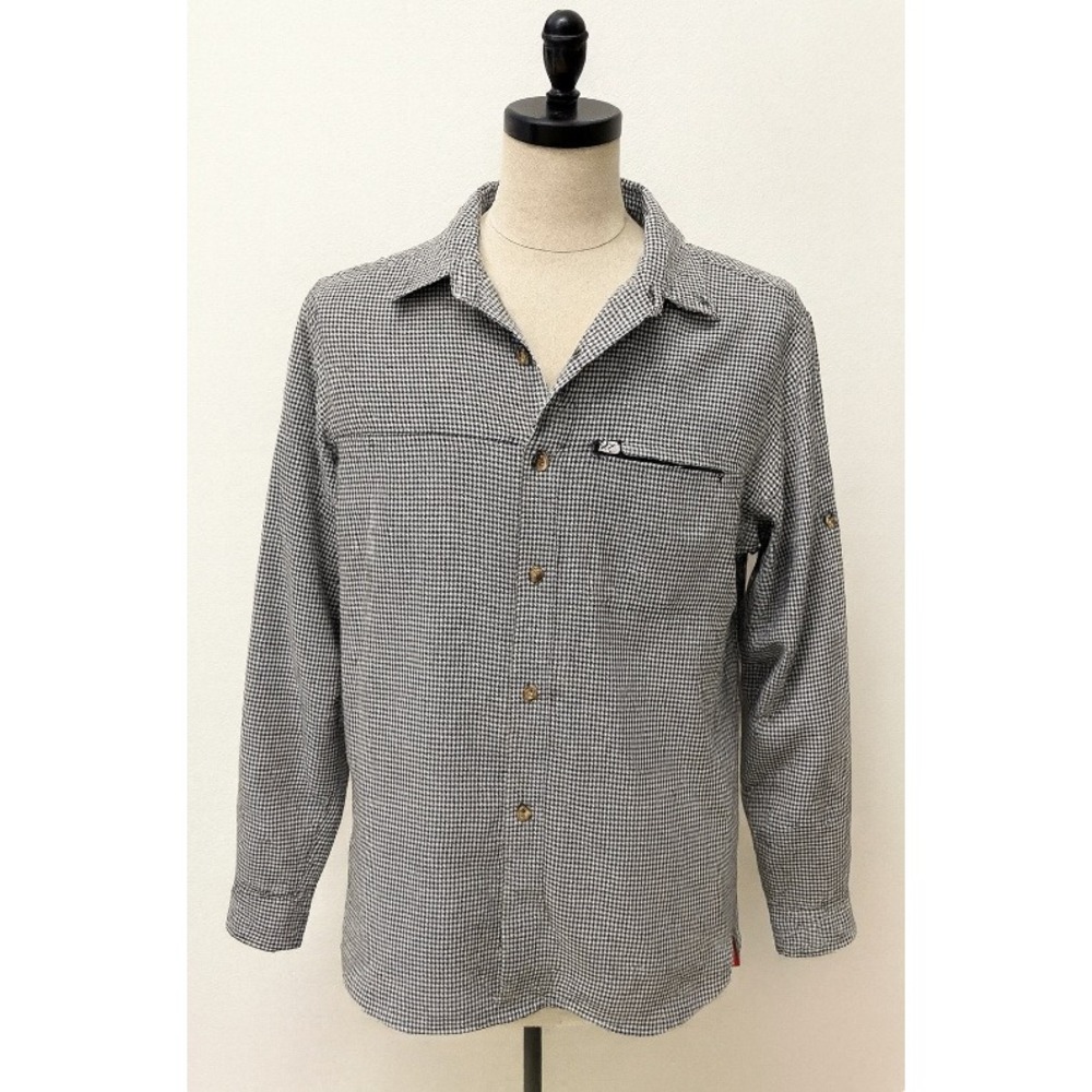 The‎ North Face Button Down Shirt Gingham Check Plaid Mens Medium